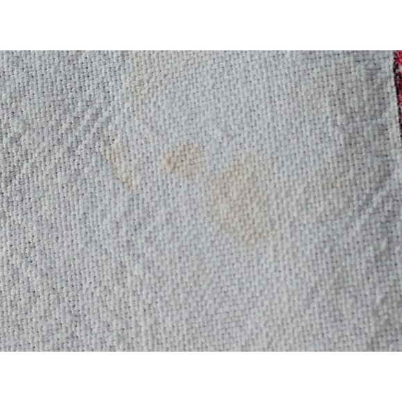 Vintage Cotton Tablecloth W/Floral &Vase Design Pink Green White 46-1/2"x48-1/2" - Picture 5 of 9